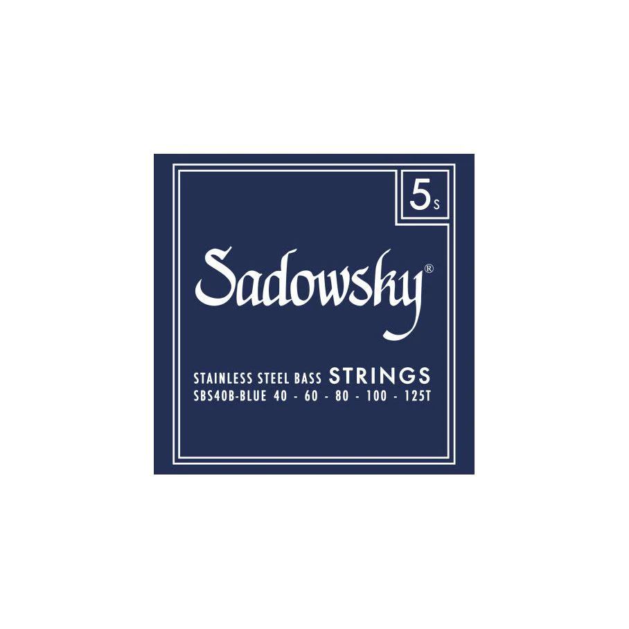 Sadowsky Blue Label Bass String Sets | 5-String | Stainless Steel .40 ...